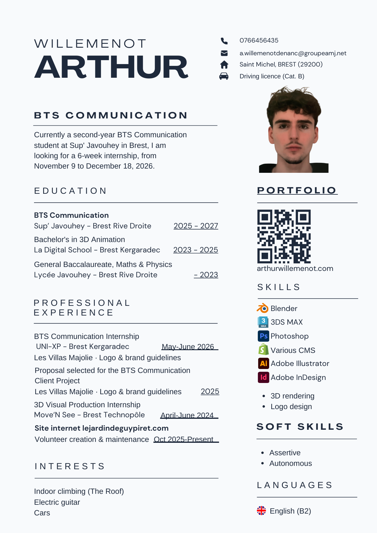 CV preview in English